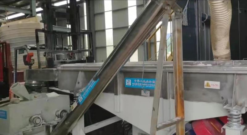 浙江湖州客戶篩分輸送系統使用現場